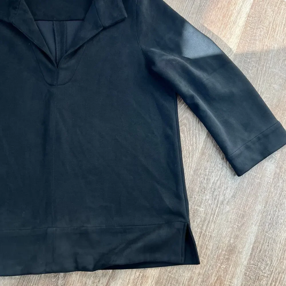 Tuckernuck Black Suede Margot Top